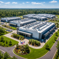A beautiful, modern data center campus